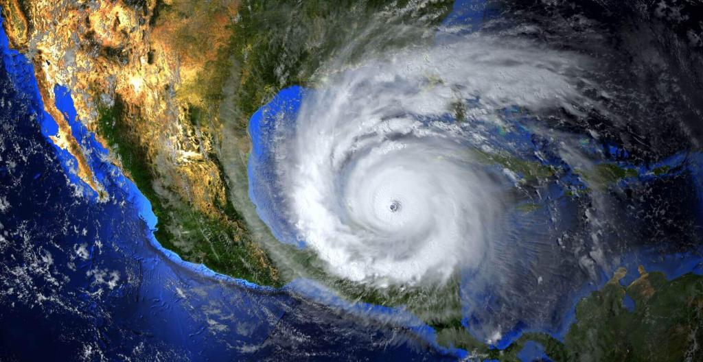 tropical storm image from space